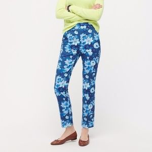 J Crew Remi pant in Watercolor Begonia Print